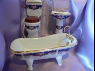 Bathroom suite - blue